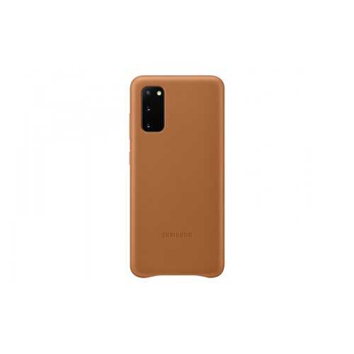 Чехол Samsung Leather Cover X1 для Galaxy S20 Brown в МегаФон