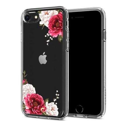 Чехол Spigen Ciel Cecile для iPhone 7/8/SE 2020 Red Floral в МегаФон
