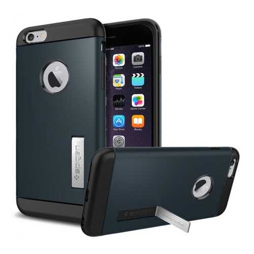 Пластиковая накладка SGP Slim Armor Series для Apple iPhone 6/6s plus (5.5) Metal slate в МегаФон