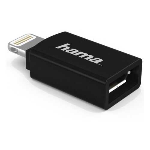 Hama H-178400 micro USB (f)-Lightning черный (00178400) в МегаФон