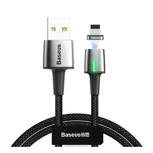 Кабель Baseus USB-iP Zinc Magnetic Black 1m 2.4A в МегаФон