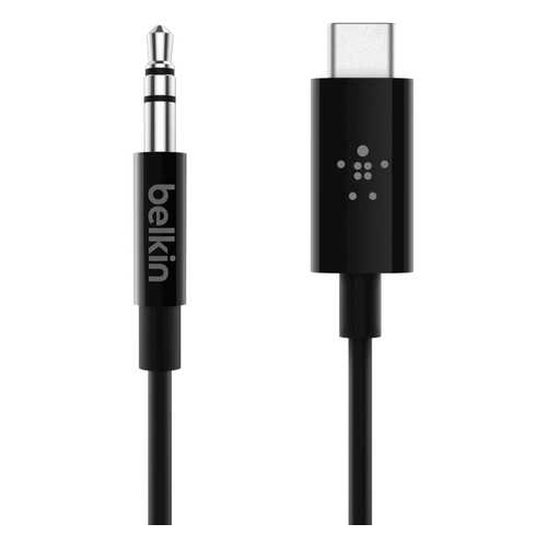 Кабель Belkin Rockstar 3.5mm/Type-C 0.9м (7U079bt03-BLK) в МегаФон