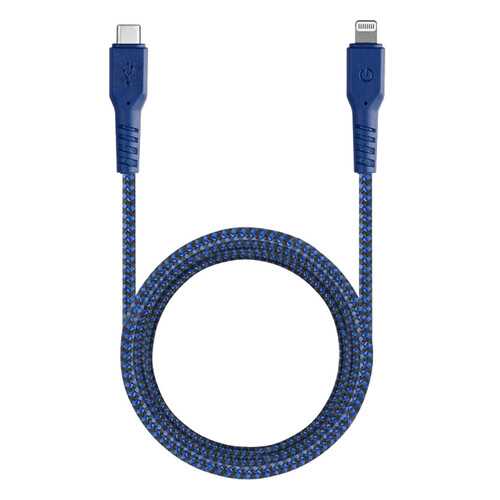 Кабель EnergEA FibraTough Lightning MFI 1,5 м Blue в МегаФон