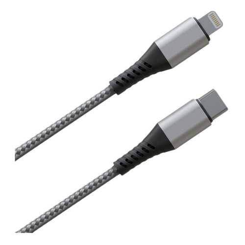 Кабель InterStep Power Delivery Type-C/Lightning 1,5м Grey в МегаФон