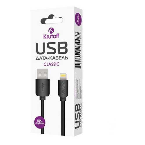 Кабель Krutoff Classic microUSB 1м Black в МегаФон