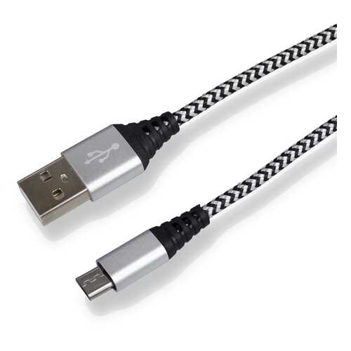 Кабель Navitoch JL-M044 microUSB 2A 1.8 м Black/White в МегаФон
