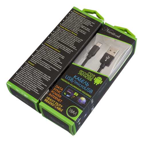 Кабель Navitoch microUSB 1.8 м Black в МегаФон