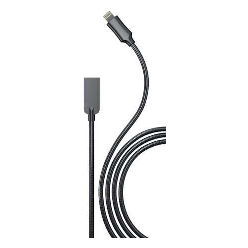 Кабель Red Line Flex USB - Lightning, Black в МегаФон