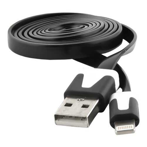 Кабель Red Line USB - 8-pin, плоский, Black в МегаФон