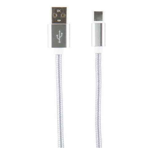 Кабель Red Line USB - Type-C, 2 метра, neylon, Silver в МегаФон
