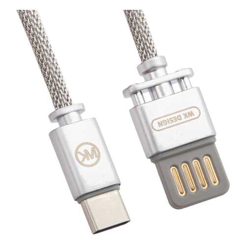 Кабель WK wdc-030 Type-C 1м Silver в МегаФон