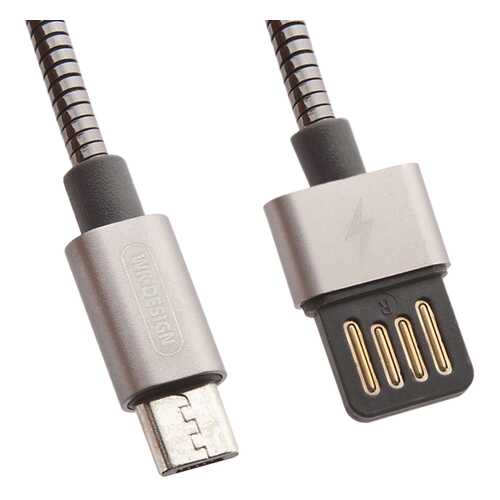 Кабель WK wdc-039 microUSB 1м Black в МегаФон