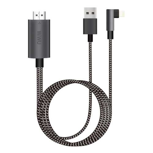 Переходник Wiwu HDMI Lightning 2м (Black/White) в МегаФон
