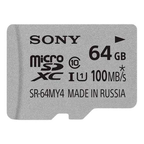 Карта памяти Sony Micro SDHC UHS-I SR-64MY4A 64GB в МегаФон