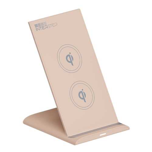 Беспроводное зарядное устройство InterStep Qi WCH-2C Sand (IS-TC-WCH2C10Qi-ROSB201) в МегаФон