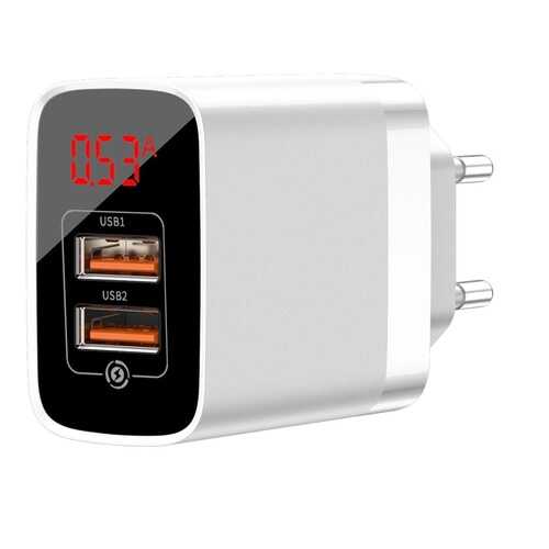 Сетевое зарядное устройство Baseus Mirror Lake Travel 18W White в МегаФон