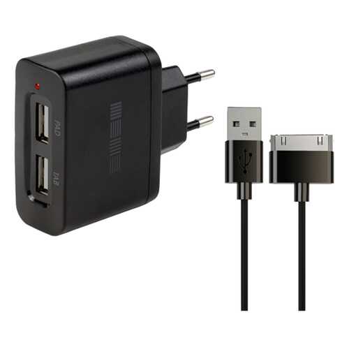 Сетевое зарядное устройство InterStep 2 USB 2A Black в МегаФон