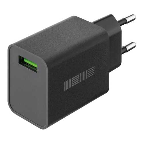 Сетевое зарядное устройство InterStep New RT:1*USB(18W) 2.4A QuickCharge3.0, Black в МегаФон