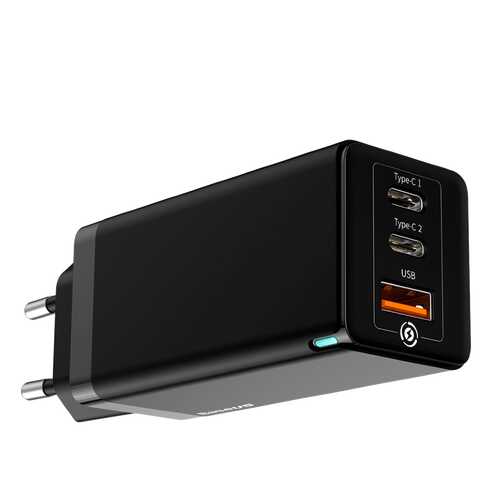 Сетевой адаптер Baseus GaN 65W EU Black в МегаФон