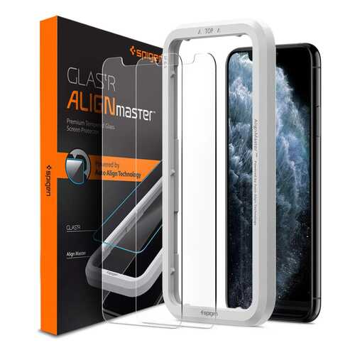 Защитное стекло Spigen Align Glas.tR 2 pack (AGL00109) для iPhone X/Xs/11 Pro (Clear) в МегаФон