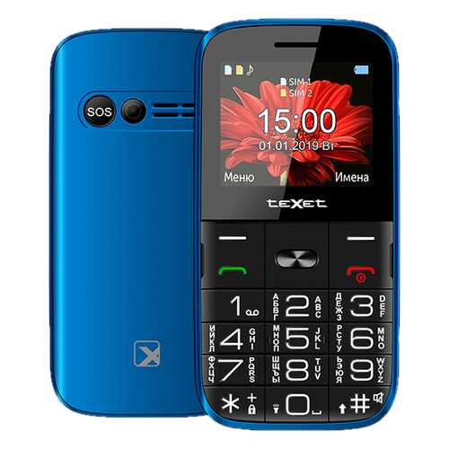 Мобильный телефон teXet TM-B227 Blue в МегаФон