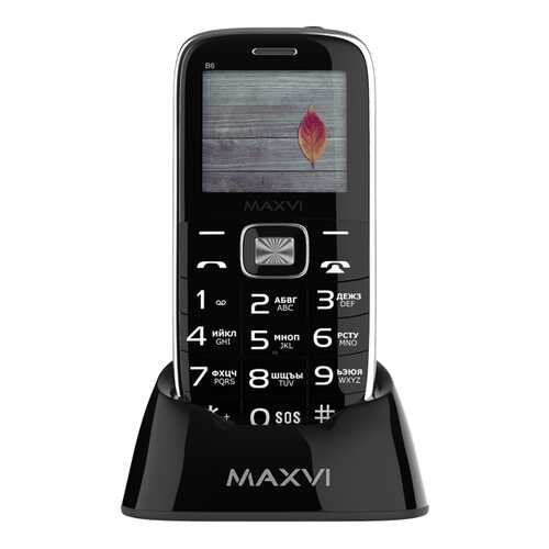 Мобильные телефон Maxvi B6 Black в МегаФон