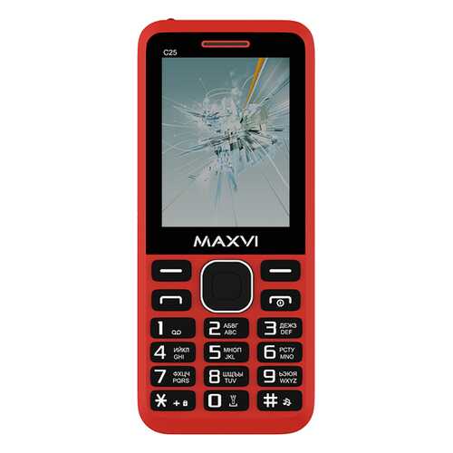 Мобильный телефон Maxvi C25 Red в МегаФон