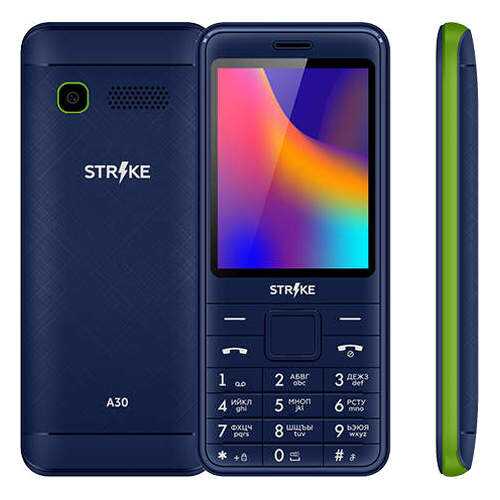 Мобильный телефон STRIKE A30 Blue/Green в МегаФон