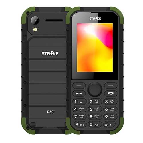 Мобильный телефон STRIKE R30 Black/Green в МегаФон