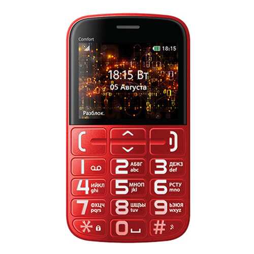 Мобильный телефон BQ 2441 Comfort Red в МегаФон