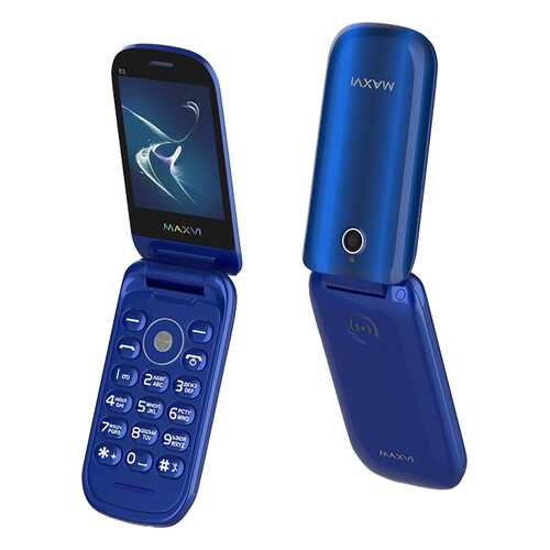 Мобильный телефон Maxvi E3 Radiance Blue в МегаФон